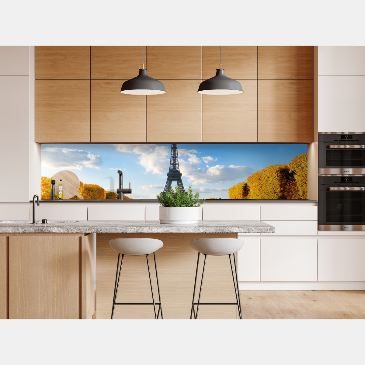 Naklejka repozycjonowalna wiosna na Champs de Mars, Wieża Eiffla, Paryż – Wallissimo® Naklejka repozycjonowalna wiosna na Champs de Mars, Wieża Eiffla, Paryż – Wallissimo®