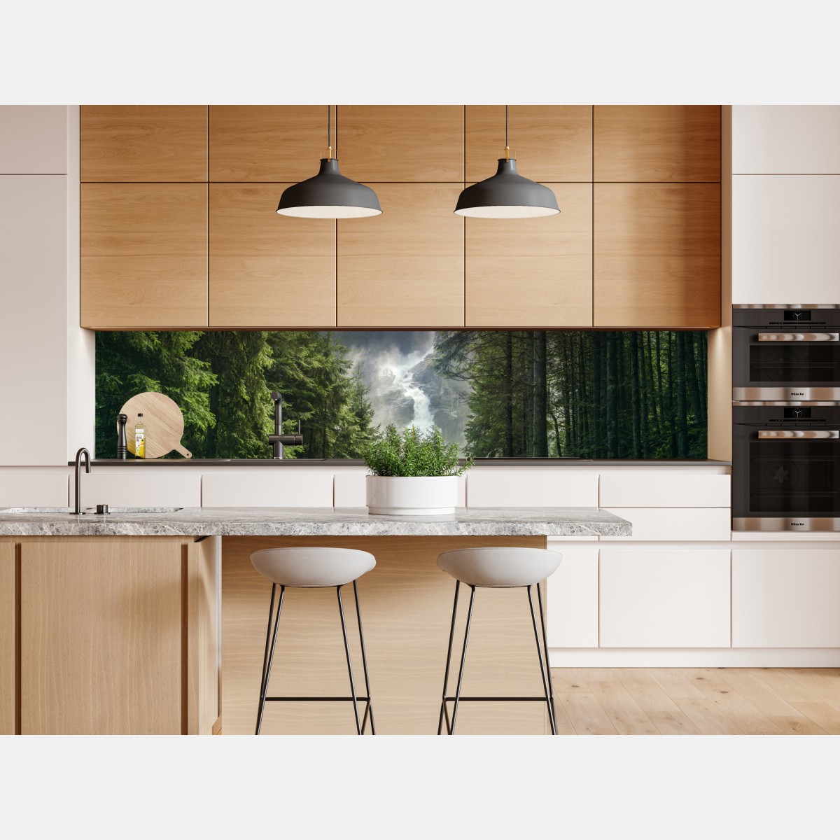 Naklejka repozycjonowalna Krimml wodospad w bujnym alpejskim lesie – Wallissimo® Naklejka repozycjonowalna Krimml wodospad w bujnym alpejskim lesie – Wallissimo®