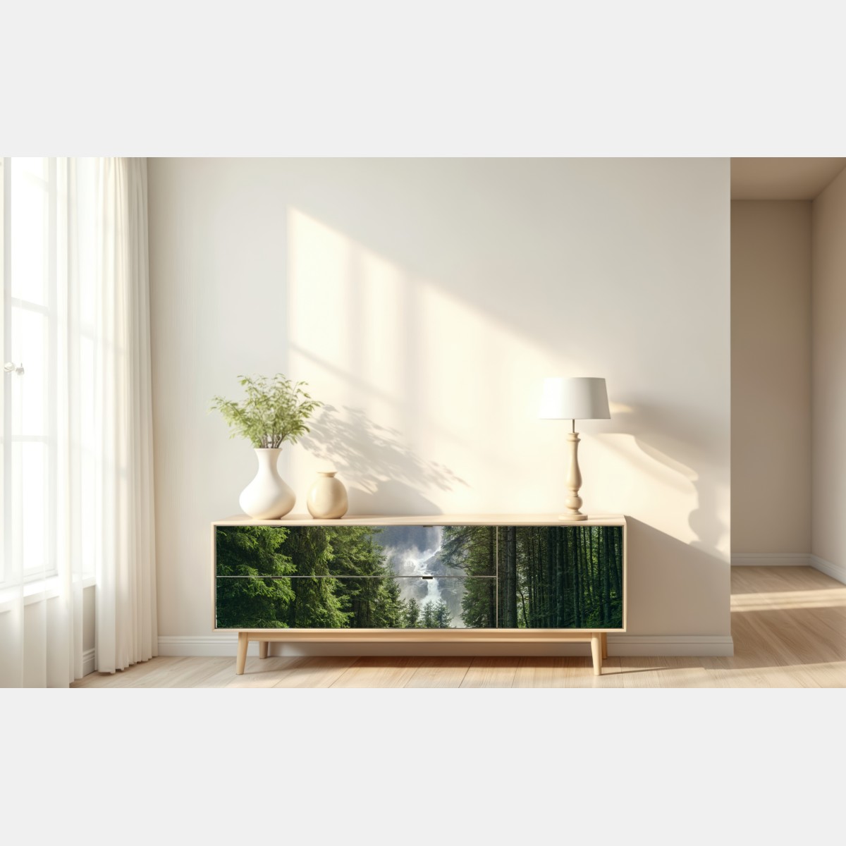 Naklejka repozycjonowalna Krimml wodospad w bujnym alpejskim lesie – Wallissimo® Naklejka repozycjonowalna Krimml wodospad w bujnym alpejskim lesie – Wallissimo®