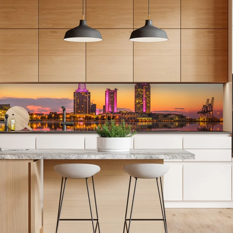 Naklejka repozycjonowalna złote tropikalne liście – Wallissimo®