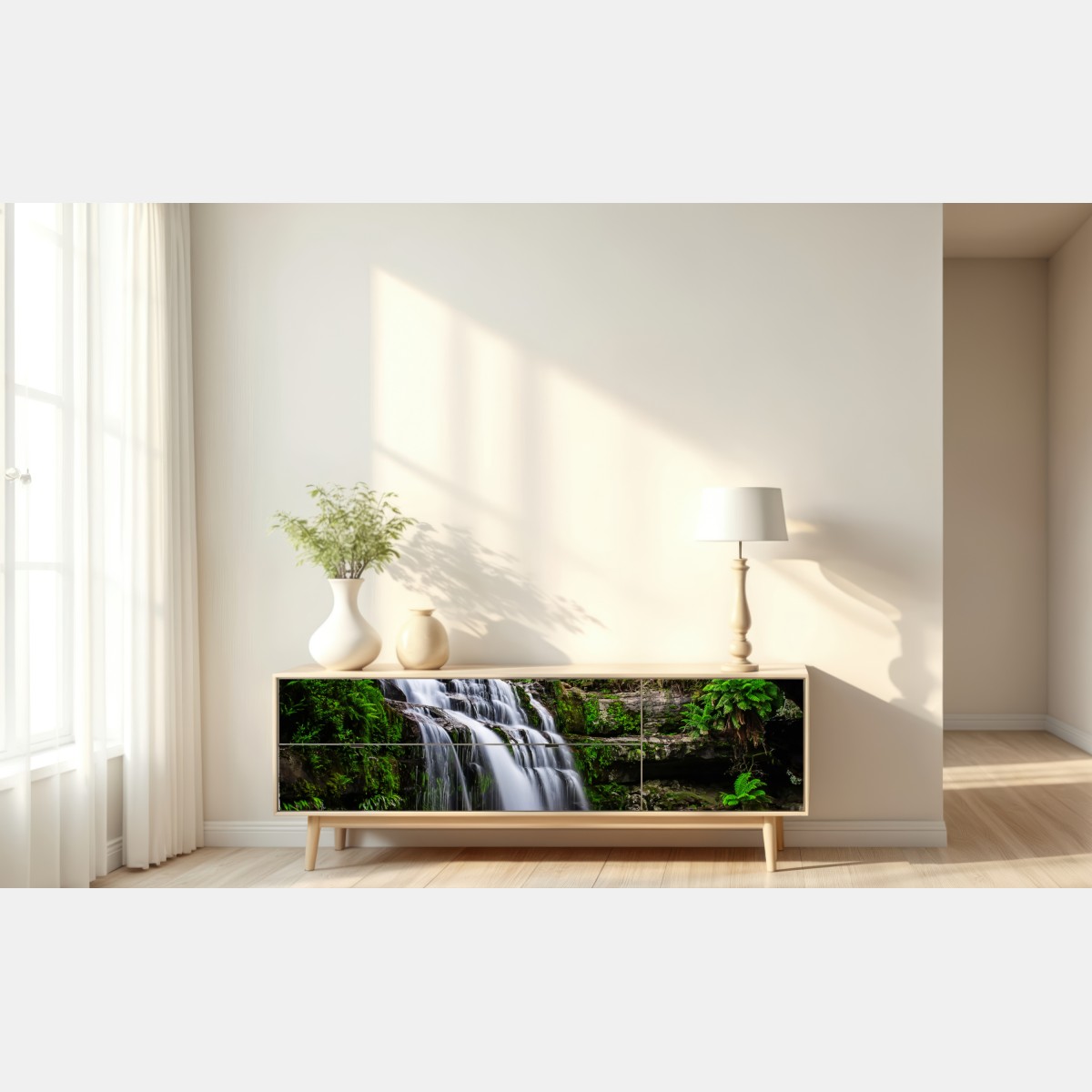 Naklejka repozycjonowalna wodospad Liffey Falls w bujnym lesie Tasmanii – Wallissimo® Naklejka repozycjonowalna wodospad Liffey Falls w bujnym lesie Tasmanii – Wallissimo®