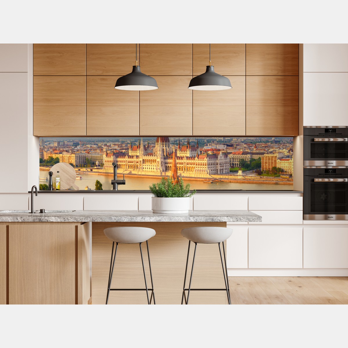 Naklejka repozycjonowalna Budapeszt panorama z parlamentem nad Dunajem – Wallissimo® Naklejka repozycjonowalna Budapeszt panorama z parlamentem nad Dunajem – Wallissimo®