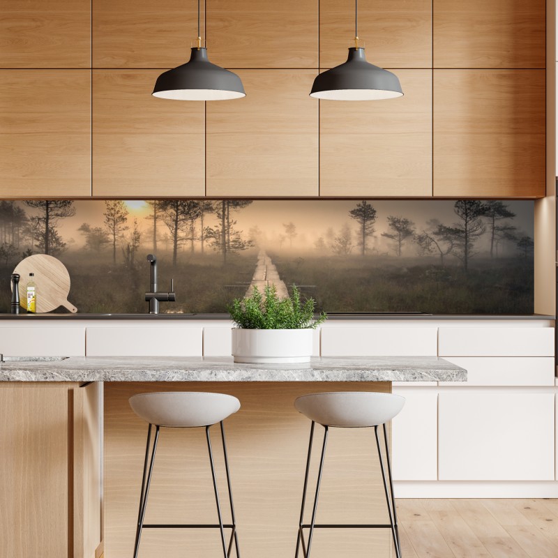 Naklejka repozycjonowalna ciepły wirujący abstrakcyjny wzór – Wallissimo®