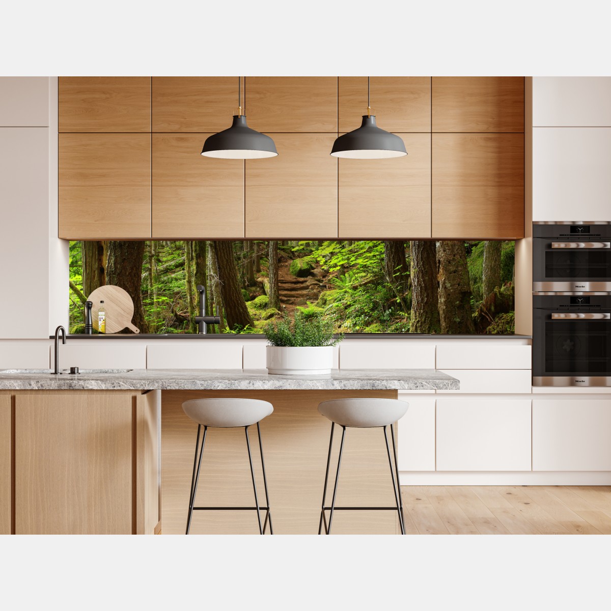 Naklejka repozycjonowalna mchowa leśna ścieżka – Wallissimo® Naklejka repozycjonowalna mchowa leśna ścieżka – Wallissimo®