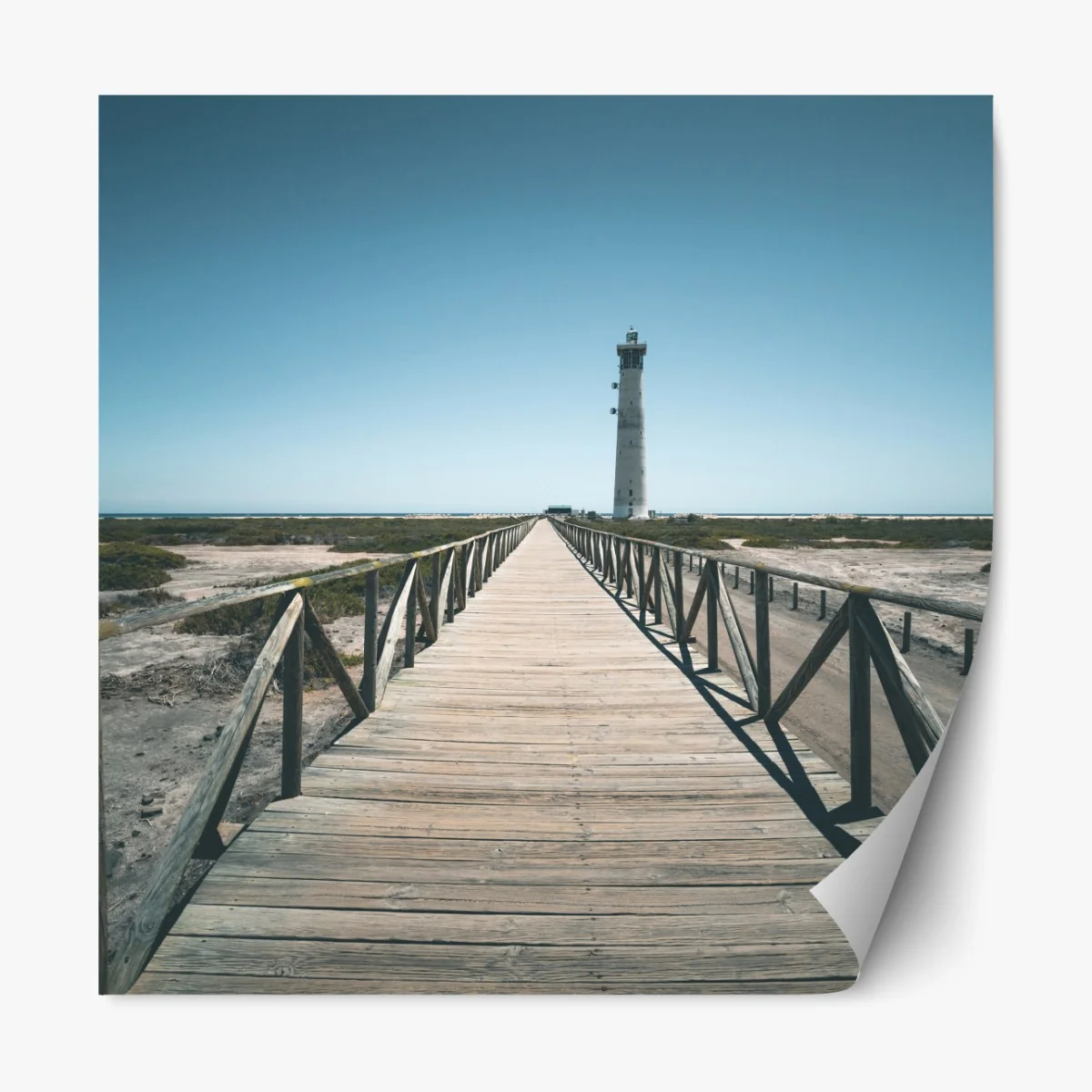 Naklejka repozycjonowalna latarnia morska na końcu pomostu – Wallissimo® Naklejka repozycjonowalna latarnia morska na końcu pomostu – Wallissimo®