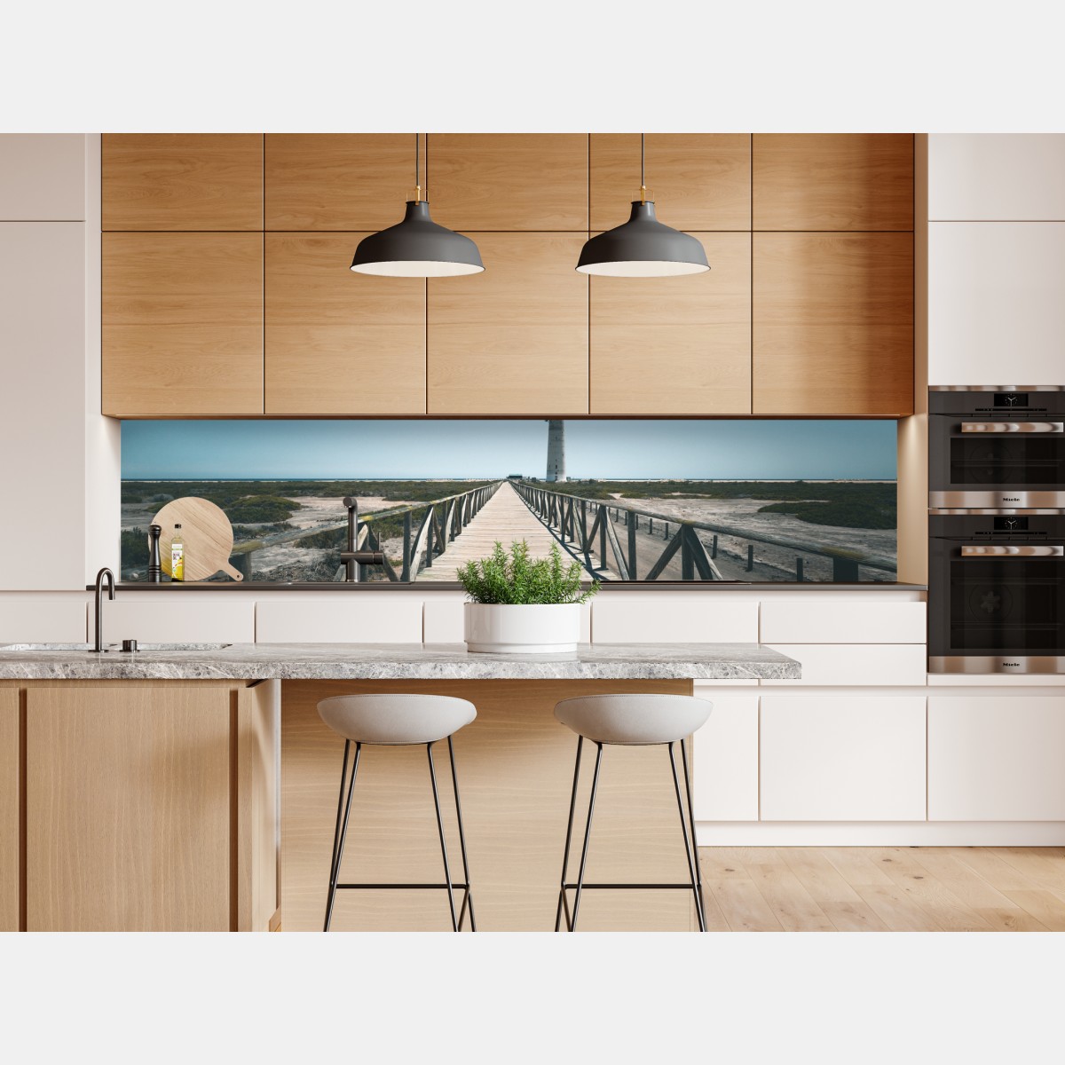 Naklejka repozycjonowalna latarnia morska na końcu pomostu – Wallissimo® Naklejka repozycjonowalna latarnia morska na końcu pomostu – Wallissimo®