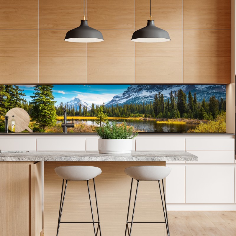 Naklejka repozycjonowalna tropikalny wzór z lampartami – Wallissimo®