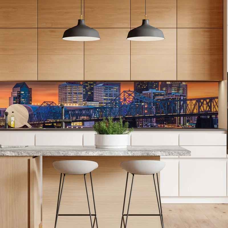 Naklejka repozycjonowalna zaczarowany zielony leśny strumień – Wallissimo®