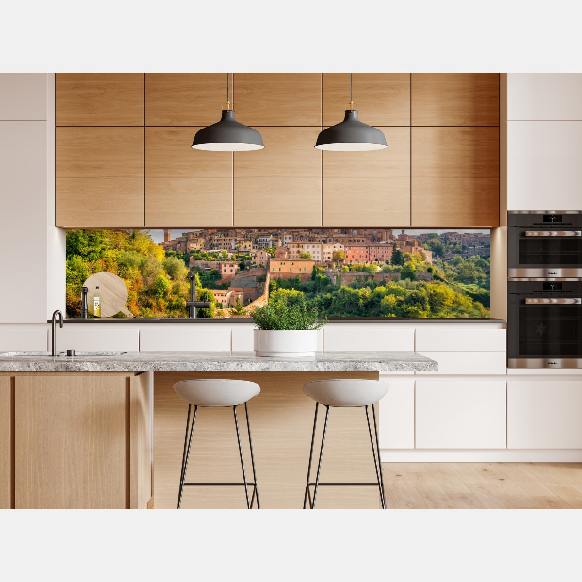 Naklejka repozycjonowalna Siena panorama miasta, Włochy – Wallissimo® Naklejka repozycjonowalna Siena panorama miasta, Włochy – Wallissimo®