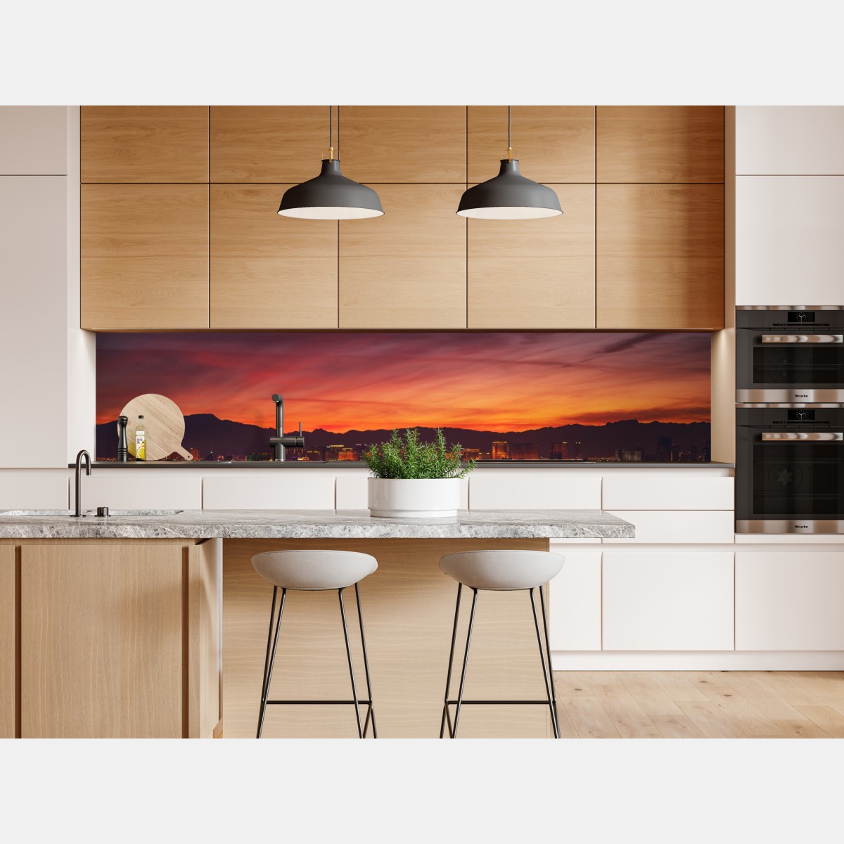 Naklejka repozycjonowalna Las Vegas panorama o zmierzchu – Wallissimo® Naklejka repozycjonowalna Las Vegas panorama o zmierzchu – Wallissimo®