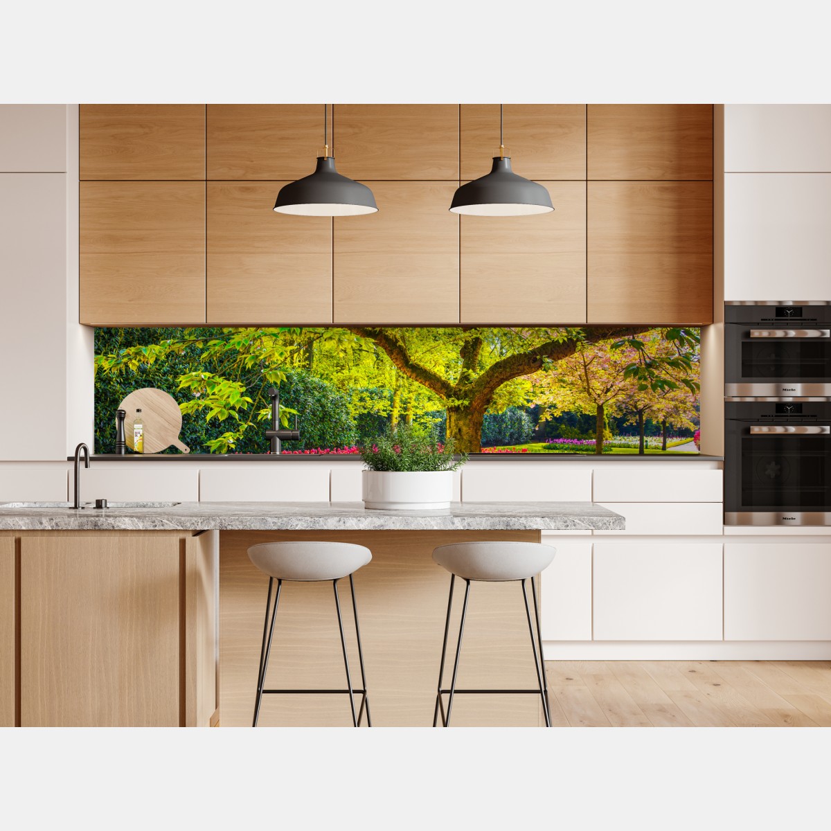 Naklejka repozycjonowalna barwny ogród tulipanów w Keukenhof – Wallissimo® Naklejka repozycjonowalna barwny ogród tulipanów w Keukenhof – Wallissimo®