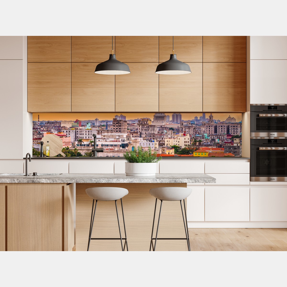 Naklejka repozycjonowalna Hawana panorama miasta o zachodzie słońca – Wallissimo® Naklejka repozycjonowalna Hawana panorama miasta o zachodzie słońca – Wallissimo®