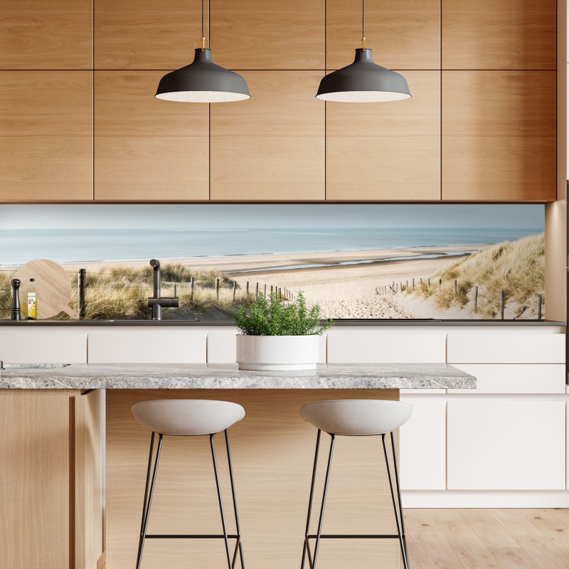 Naklejka repozycjonowalna zaczarowany zielony leśny strumień – Wallissimo®