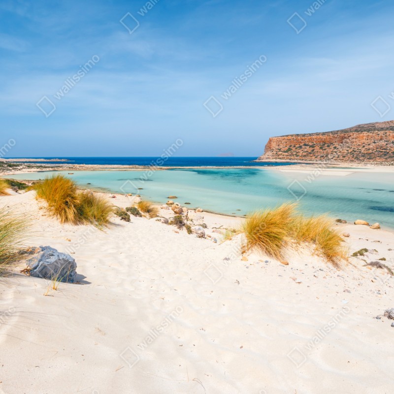Naklejka repozycjonowalna laguna Balos, Kreta: turkusowa oaza – Wallissimo® Naklejka repozycjonowalna laguna Balos, Kreta: turkusowa oaza – Wallissimo®