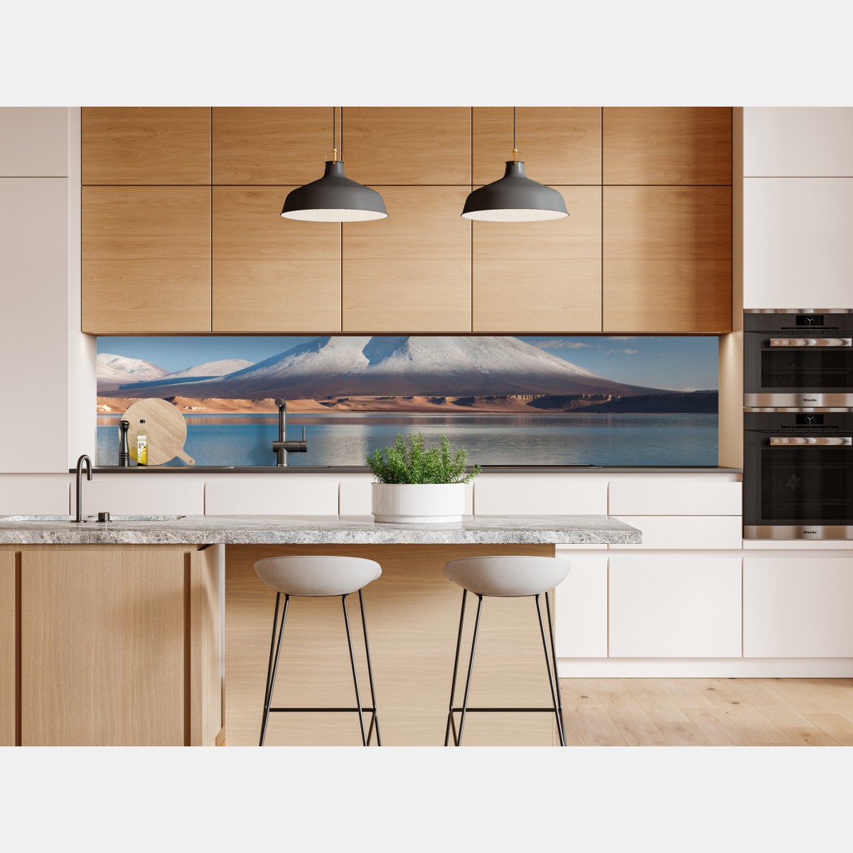 Naklejka repozycjonowalna Laguna Verde odbicie w Atacama – Wallissimo® Naklejka repozycjonowalna Laguna Verde odbicie w Atacama – Wallissimo®