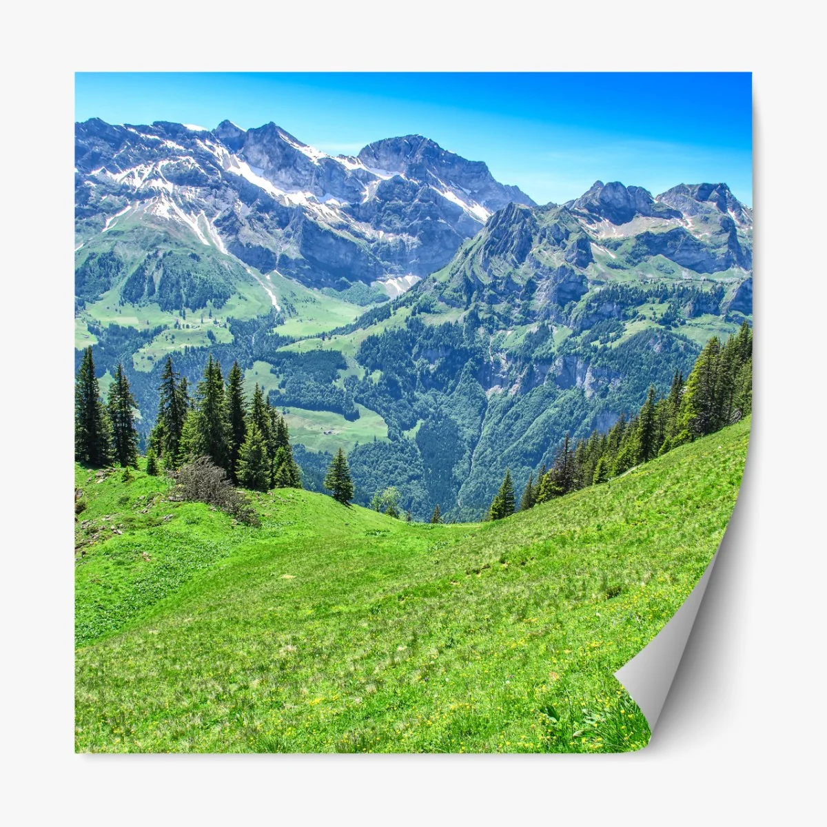 Naklejka repozycjonowalna alpejska panorama Engelberg, Szwajcaria – Wallissimo® Naklejka repozycjonowalna alpejska panorama Engelberg, Szwajcaria – Wallissimo®