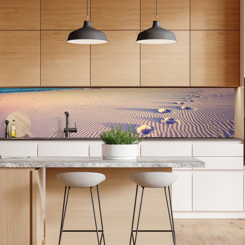 Naklejka repozycjonowalna żółte pole rzepaku pod błękitnym niebem – Wallissimo®