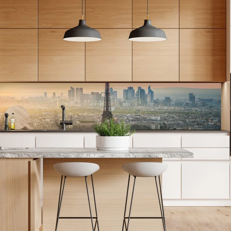 Naklejka repozycjonowalna czerwono-białe tulipany na czarnym tle – Wallissimo®