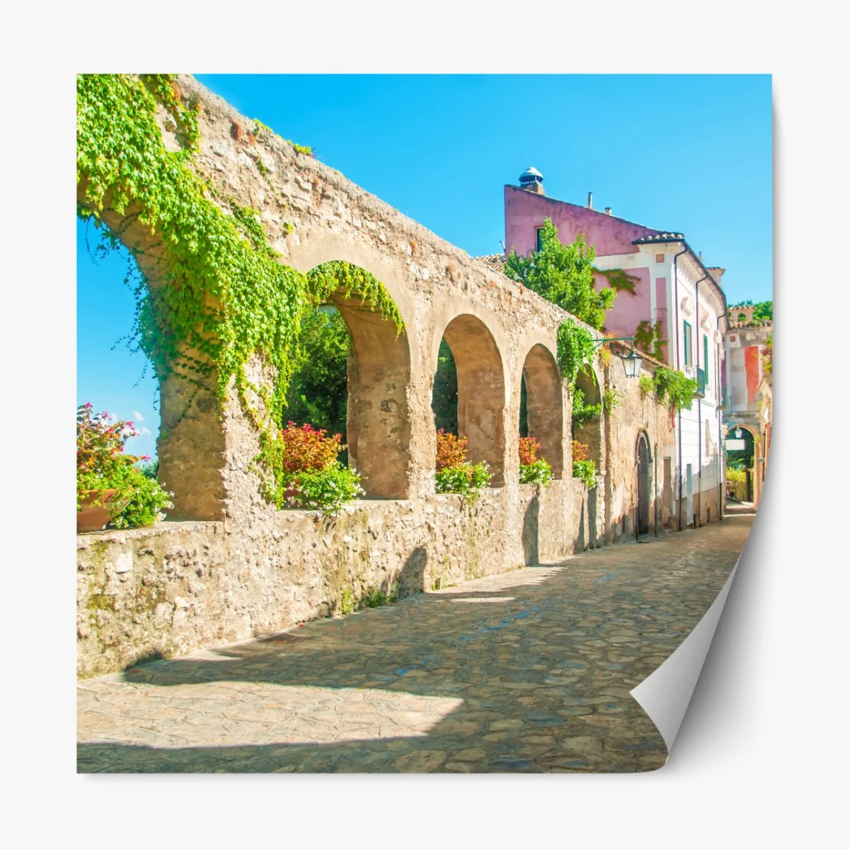 Naklejka repozycjonowalna słoneczne łuki w Ravello – Wallissimo® Naklejka repozycjonowalna słoneczne łuki w Ravello – Wallissimo®