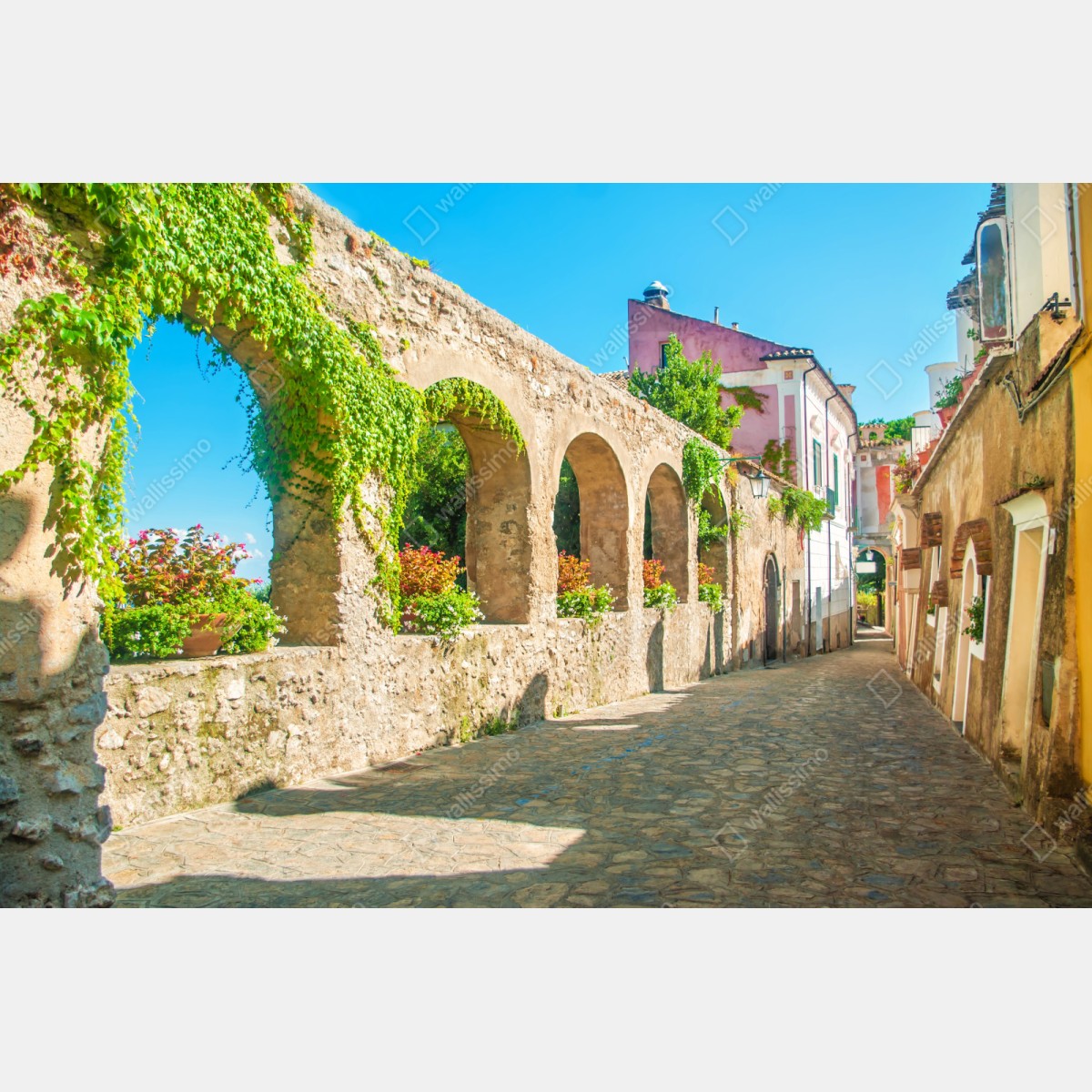 Naklejka repozycjonowalna słoneczne łuki w Ravello – Wallissimo® Naklejka repozycjonowalna słoneczne łuki w Ravello – Wallissimo®