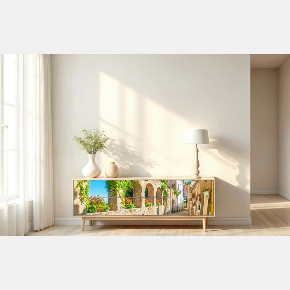 Naklejka repozycjonowalna słoneczne łuki w Ravello – Wallissimo® Naklejka repozycjonowalna słoneczne łuki w Ravello – Wallissimo®