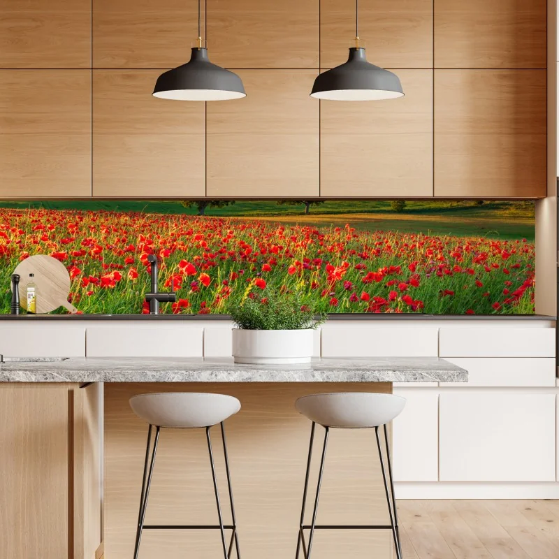 Naklejka repozycjonowalna złote słoneczniki – Wallissimo®