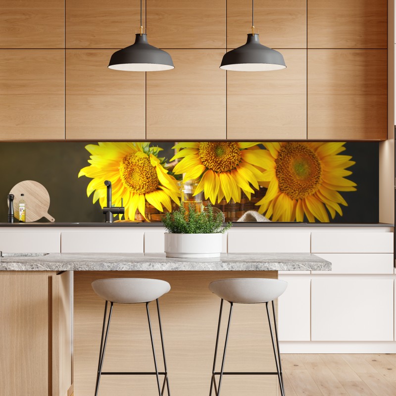 Naklejka repozycjonowalna wesoły wzór lwów na czarnym tle – Wallissimo®