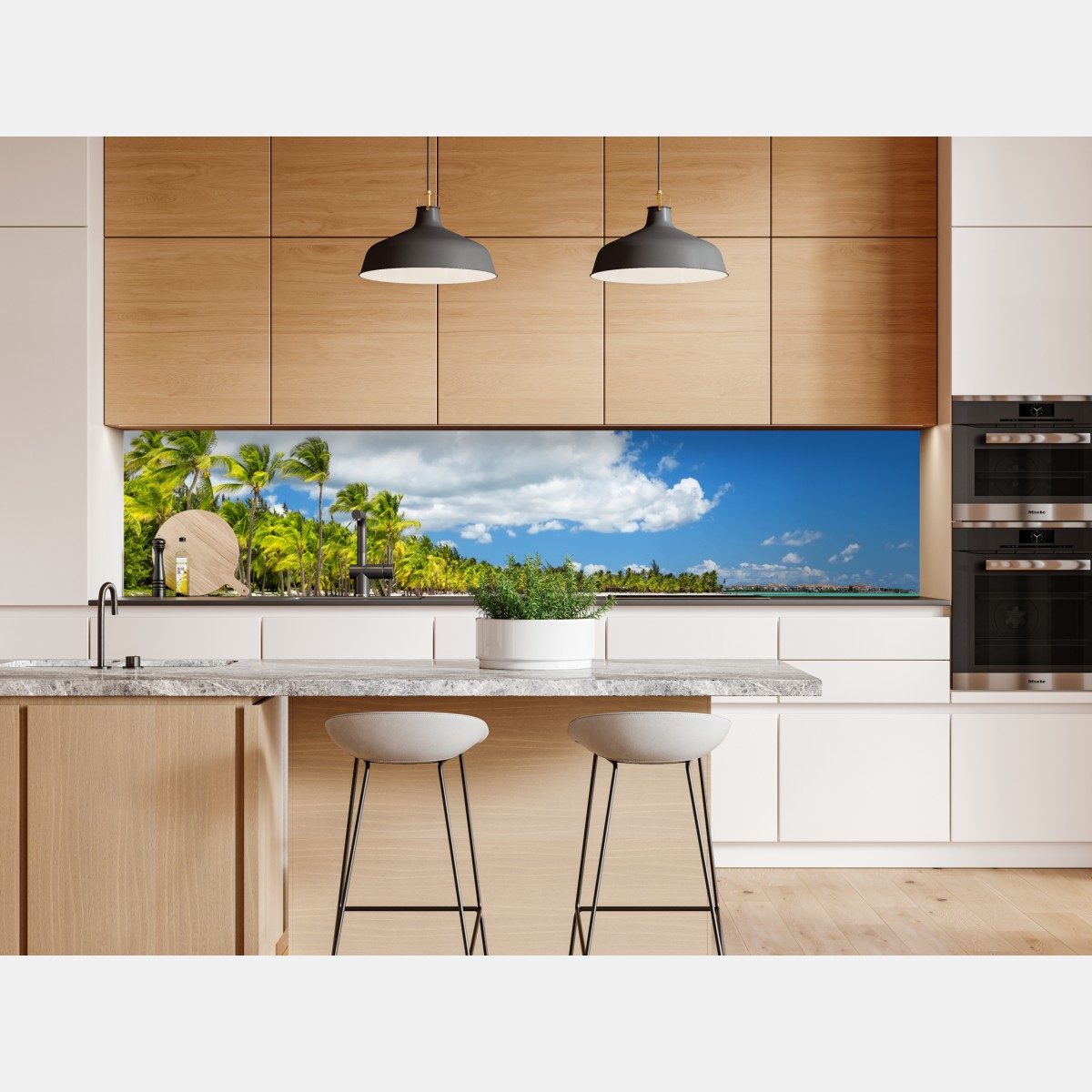 Naklejka repozycjonowalna tropikalna plaża w Punta Cana – Wallissimo® Naklejka repozycjonowalna tropikalna plaża w Punta Cana – Wallissimo®