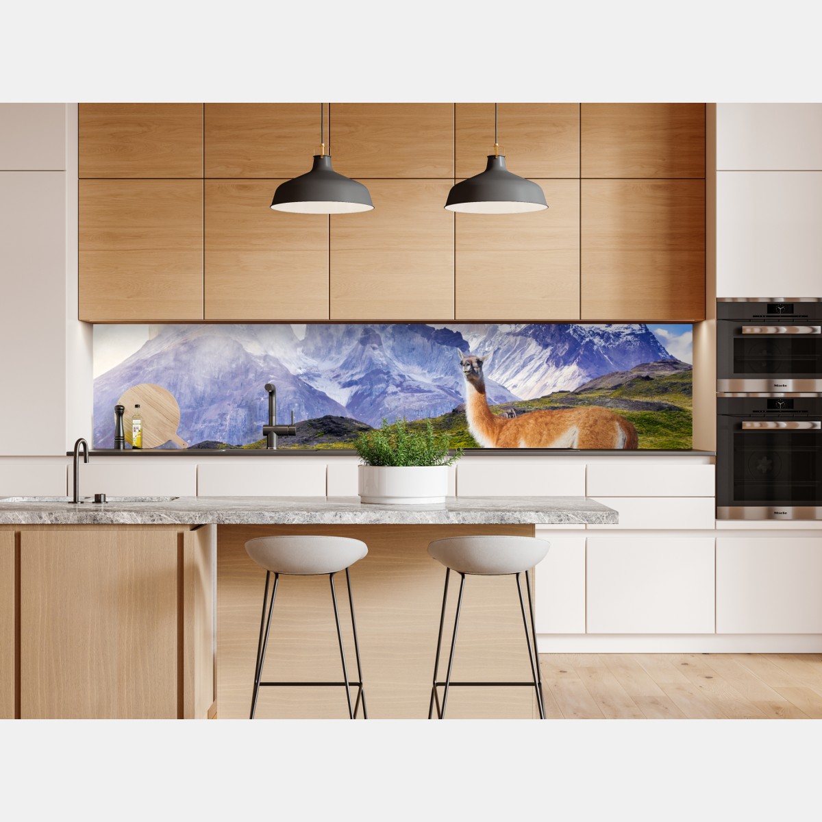 Naklejka repozycjonowalna Torres del Paine Patagonia krajobraz z guanako – Wallissimo® Naklejka repozycjonowalna Torres del Paine Patagonia krajobraz z guanako – Wallissimo®