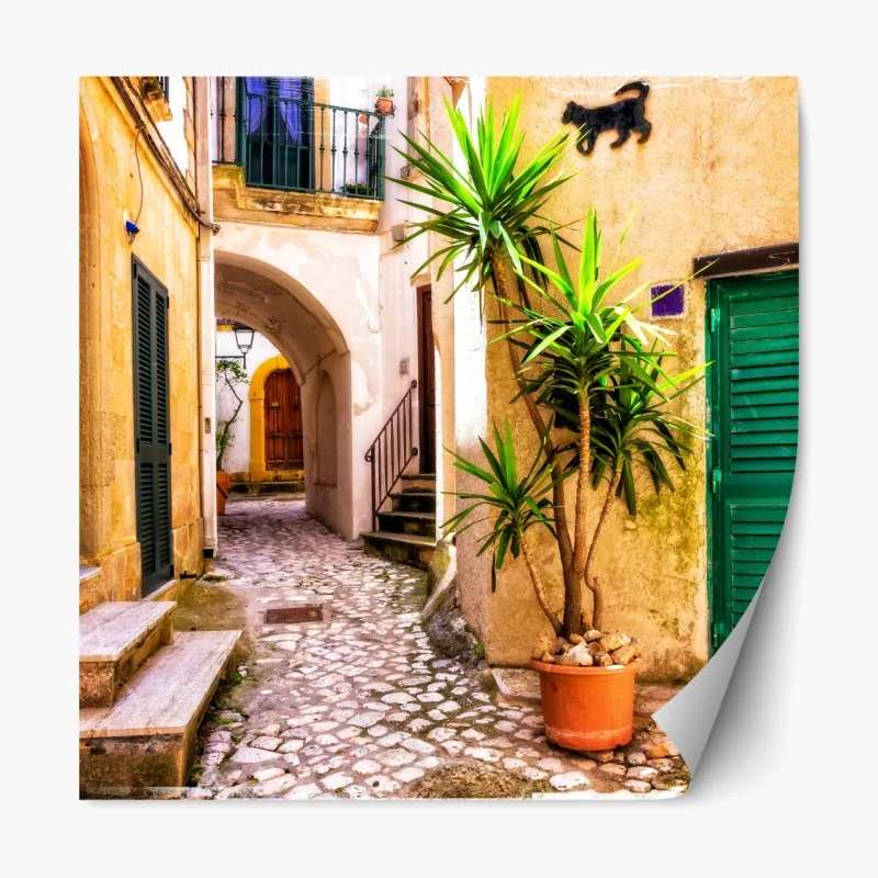 Naklejka repozycjonowalna pastelowe magnolie na beżowym tle – Wallissimo®