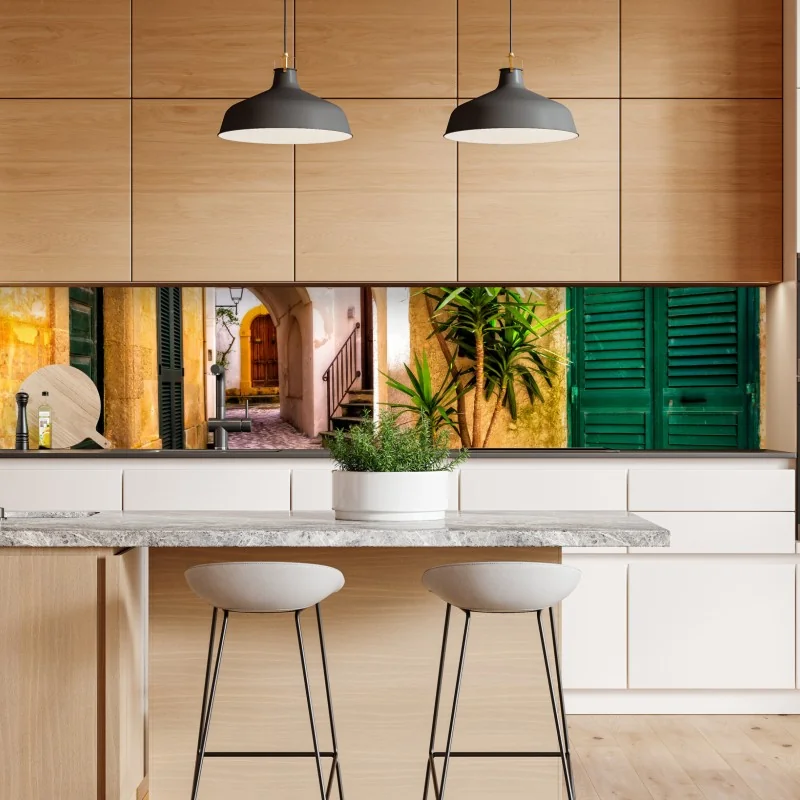 Naklejka repozycjonowalna pastelowe magnolie na beżowym tle – Wallissimo®