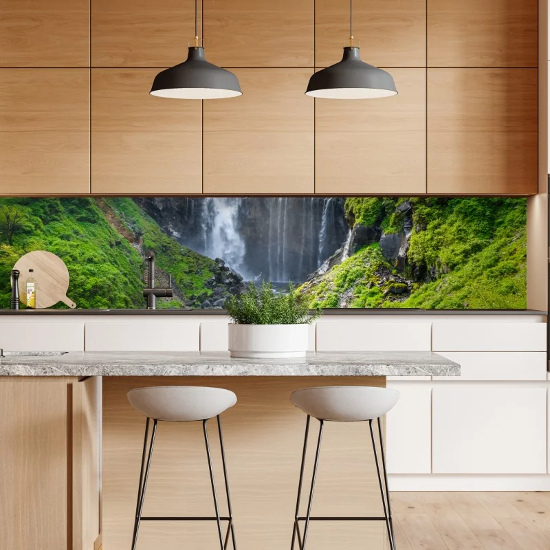 Naklejka repozycjonowalna zakrzywione betonowe schody spiralne – Wallissimo®