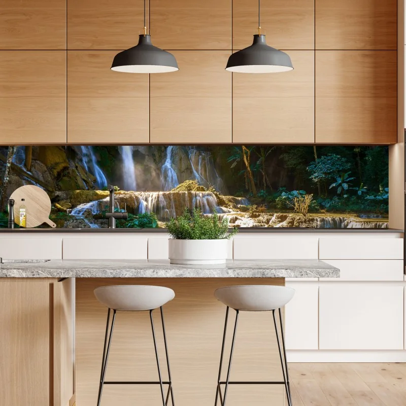 Naklejka repozycjonowalna czarny marmur z białymi żyłkami – Wallissimo®