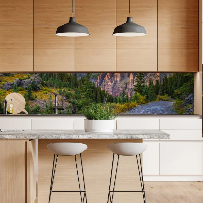 Naklejka repozycjonowalna pole czerwonych maków – Wallissimo®