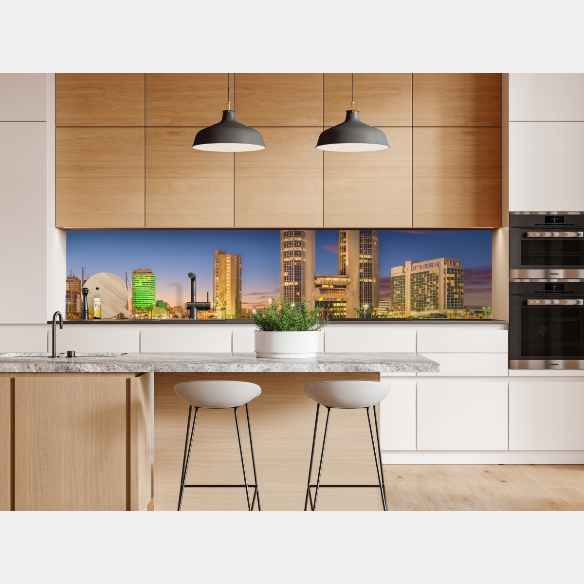 Naklejka repozycjonowalna Corpus Christi panorama miasta o zmierzchu – Wallissimo® Naklejka repozycjonowalna Corpus Christi panorama miasta o zmierzchu – Wallissimo®