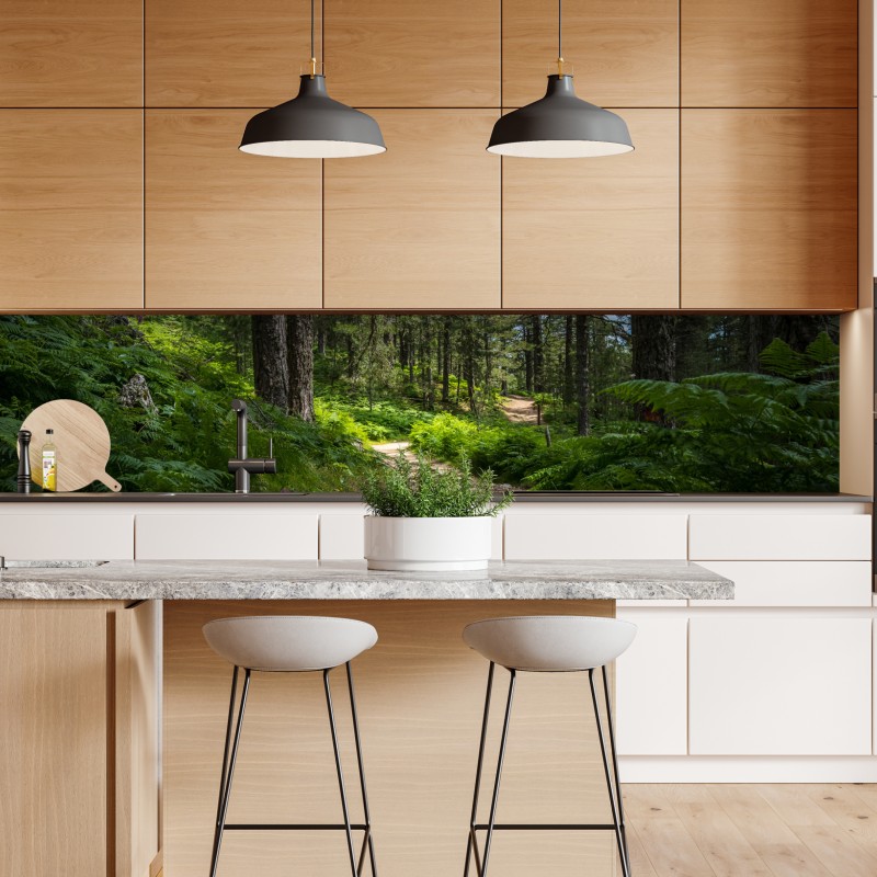 Naklejka repozycjonowalna złote liście w stylu line art – Wallissimo®