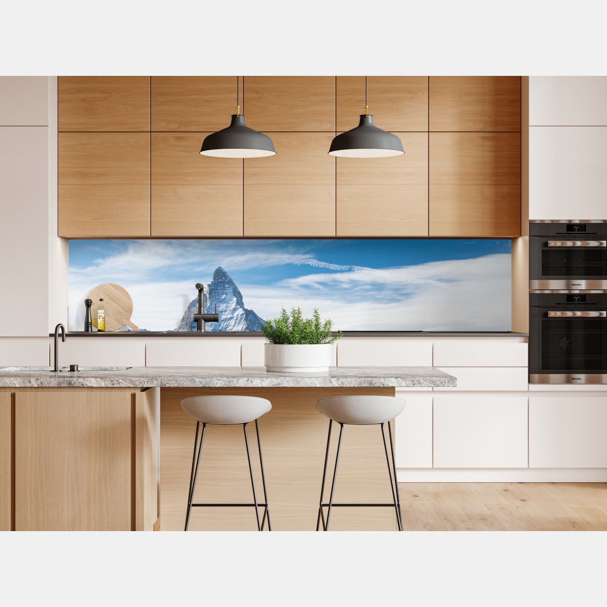 Naklejka repozycjonowalna majestatyczny alpejski szczyt w Alpach – Wallissimo® Naklejka repozycjonowalna majestatyczny alpejski szczyt w Alpach – Wallissimo®