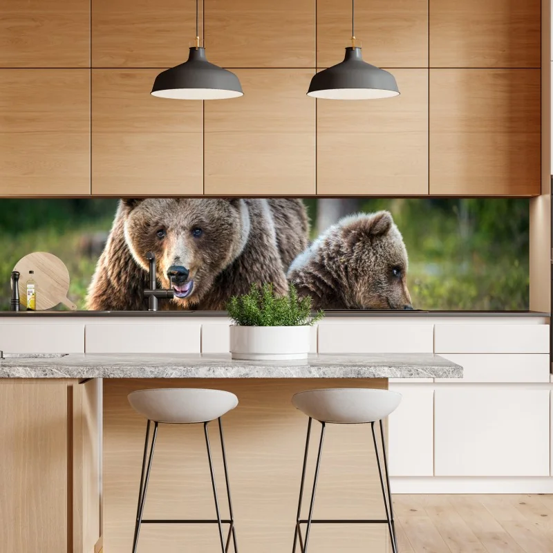 Naklejka repozycjonowalna luksusowy złoty abstrakcyjny wzór fal – Wallissimo®