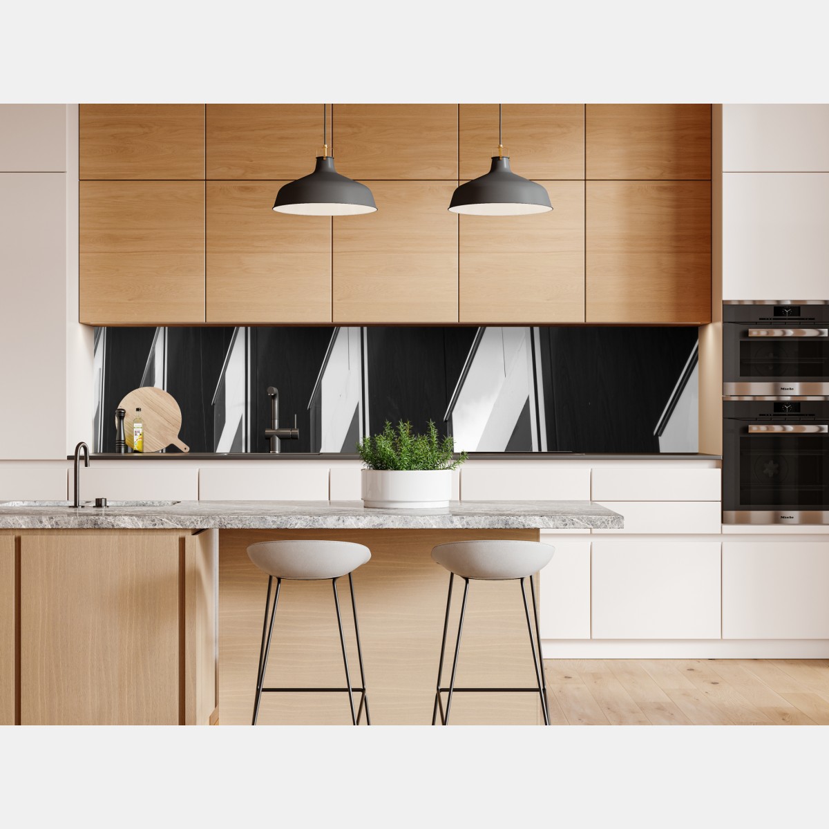 Naklejka repozycjonowalna geometryczny wzór balkonów – Wallissimo® Naklejka repozycjonowalna geometryczny wzór balkonów – Wallissimo®