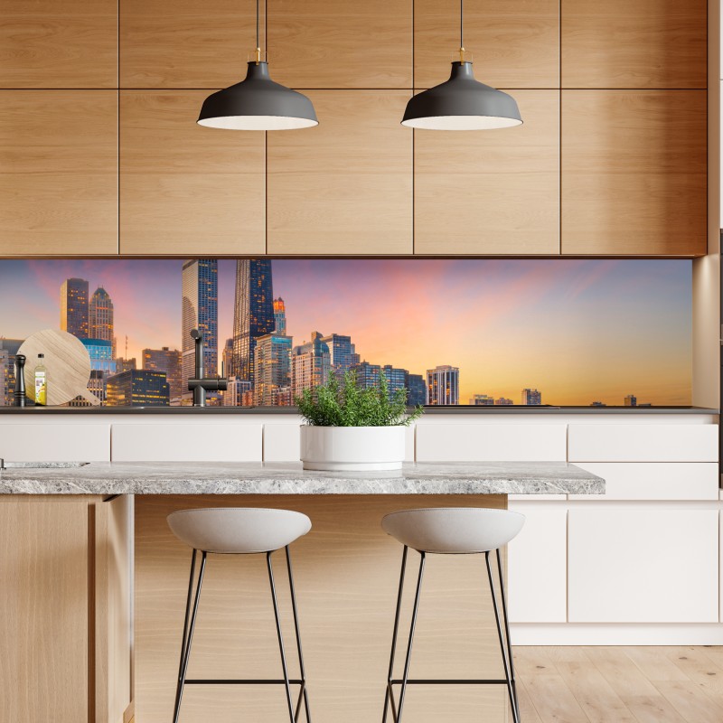 Naklejka repozycjonowalna różowy flaming z bliska – Wallissimo®