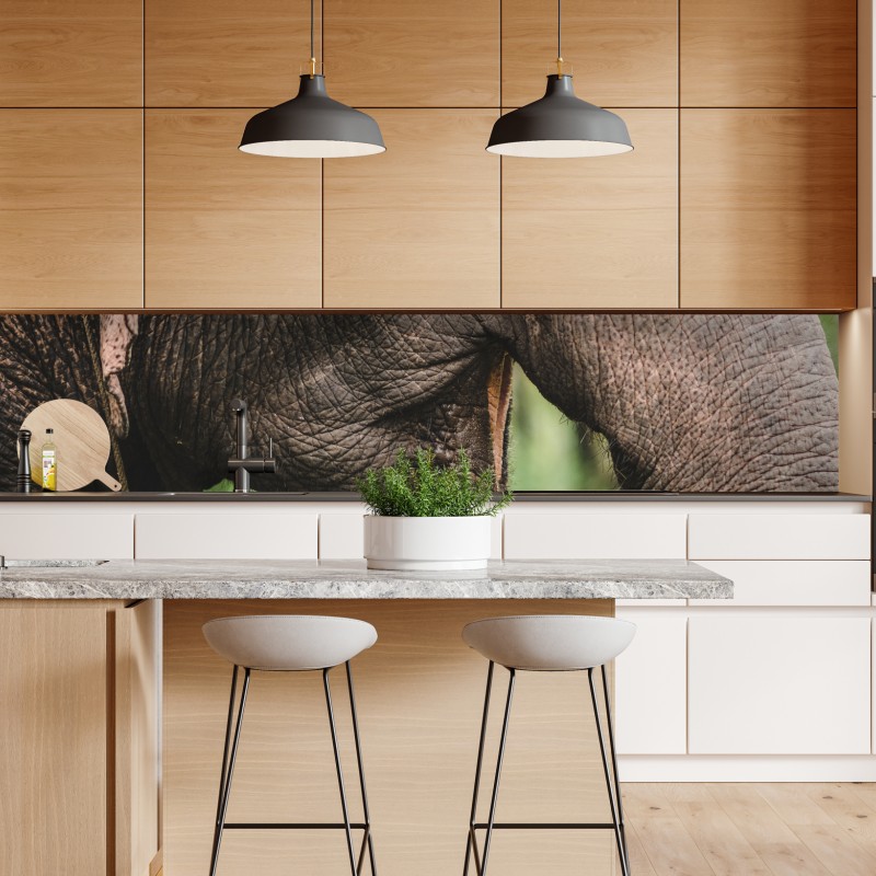 Naklejka repozycjonowalna żywy słonecznik z bliska na żółtym tle – Wallissimo®