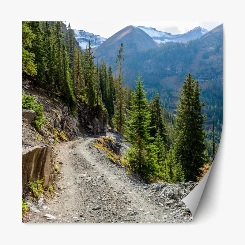 Naklejka repozycjonowalna tropikalny wzór botaniczny z tukanem – Wallissimo®