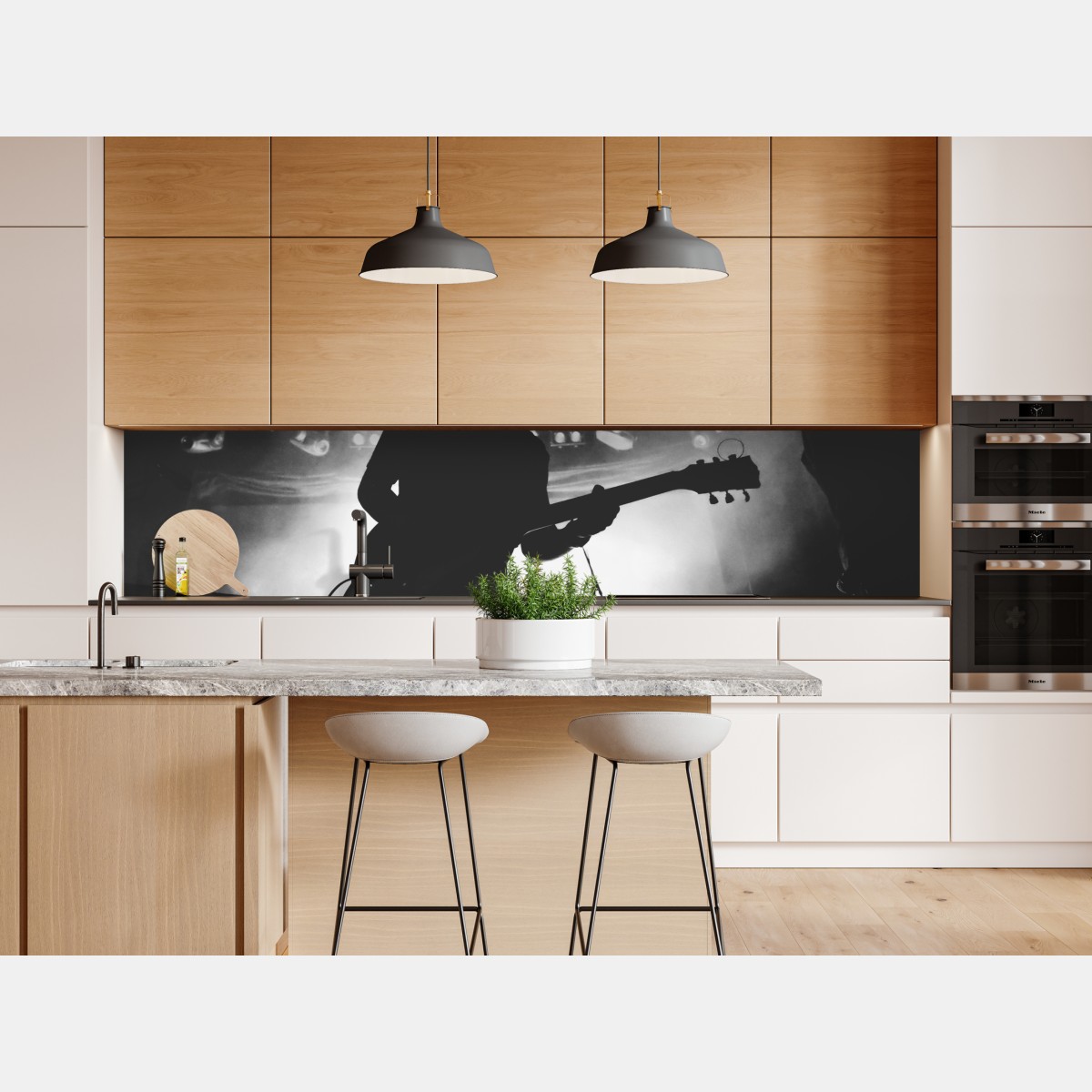 Naklejka repozycjonowalna silweta gitarzysty na koncercie – Wallissimo® Naklejka repozycjonowalna silweta gitarzysty na koncercie – Wallissimo®