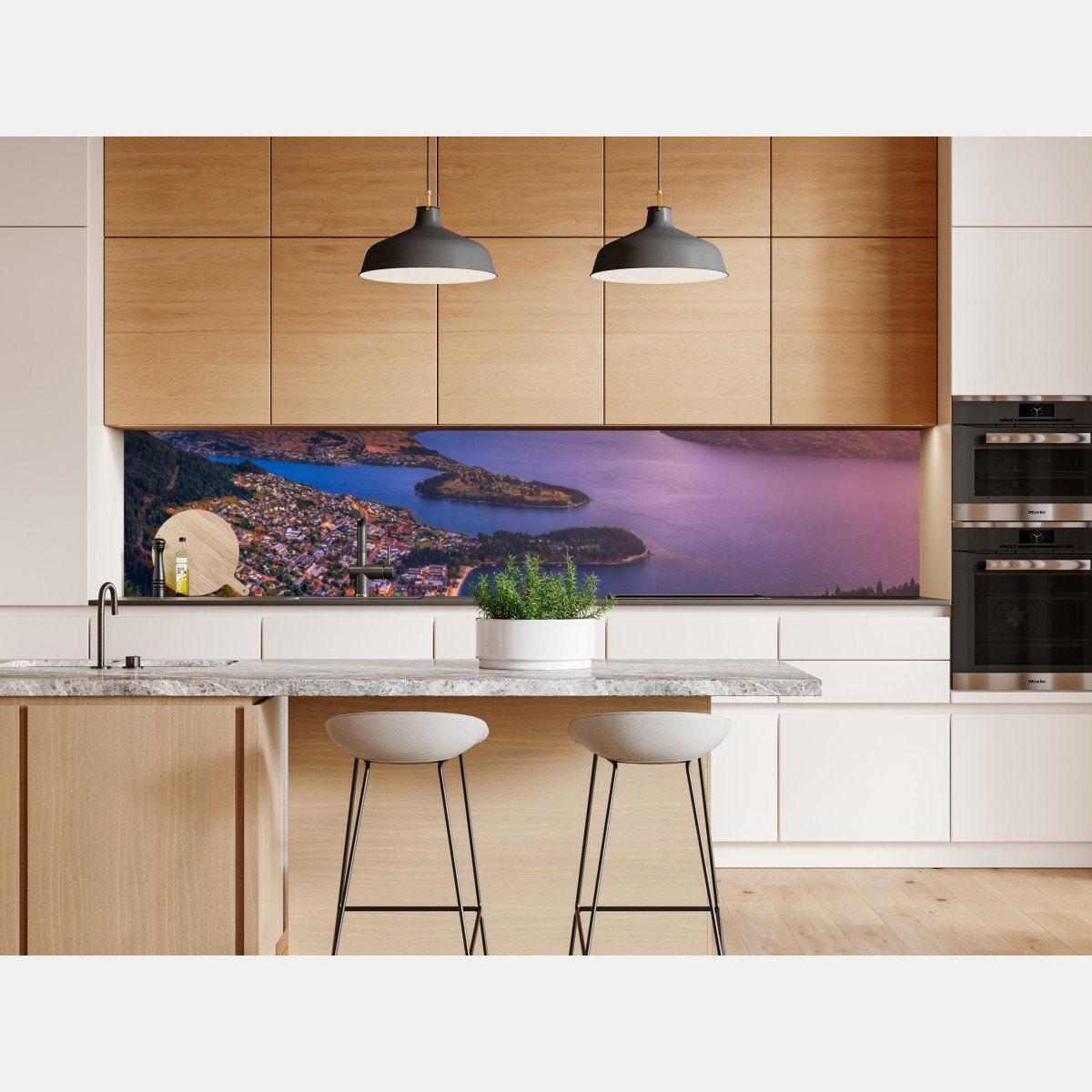 Naklejka repozycjonowalna Queenstown panorama zmierzchu – Wallissimo® Naklejka repozycjonowalna Queenstown panorama zmierzchu – Wallissimo®