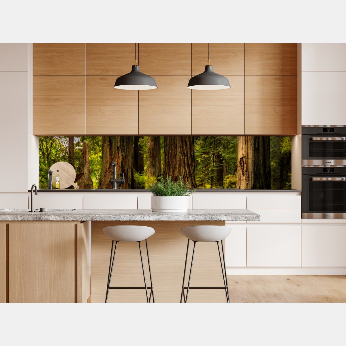 Naklejka repozycjonowalna Kalifornia sekwoje leśna ścieżka – Wallissimo® Naklejka repozycjonowalna Kalifornia sekwoje leśna ścieżka – Wallissimo®