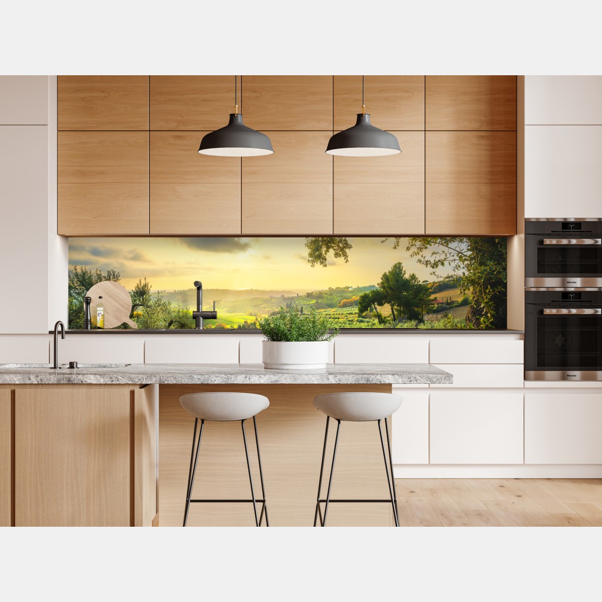 Naklejka repozycjonowalna gaj oliwny przy zachodzie słońca w Maremma, Toskania – Wallissimo® Naklejka repozycjonowalna gaj oliwny przy zachodzie słońca w Maremma, Toskania – Wallissimo®