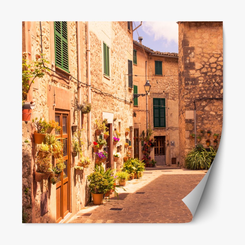 Naklejka repozycjonowalna tropikalny wzór z kakadu i kwiatami – Wallissimo®