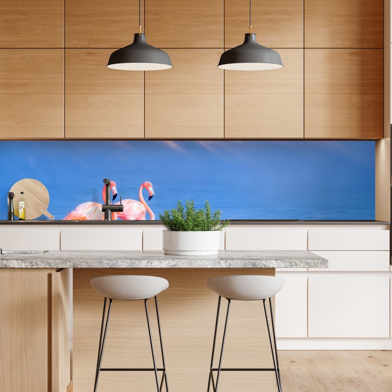 Naklejka repozycjonowalna akwarelowy wzór z ptakami i różami – Wallissimo®