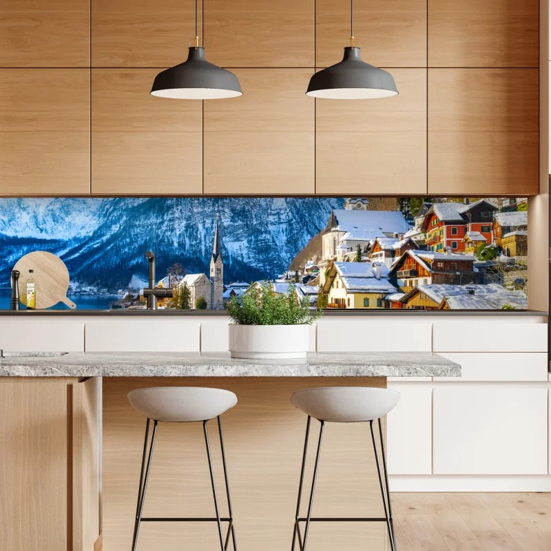 Naklejka repozycjonowalna odważne czerwone geometryczne bloki – Wallissimo®