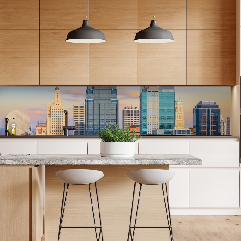 Naklejka repozycjonowalna delikatny akwarelowy wzór z liśćmi eukaliptusa – Wallissimo®